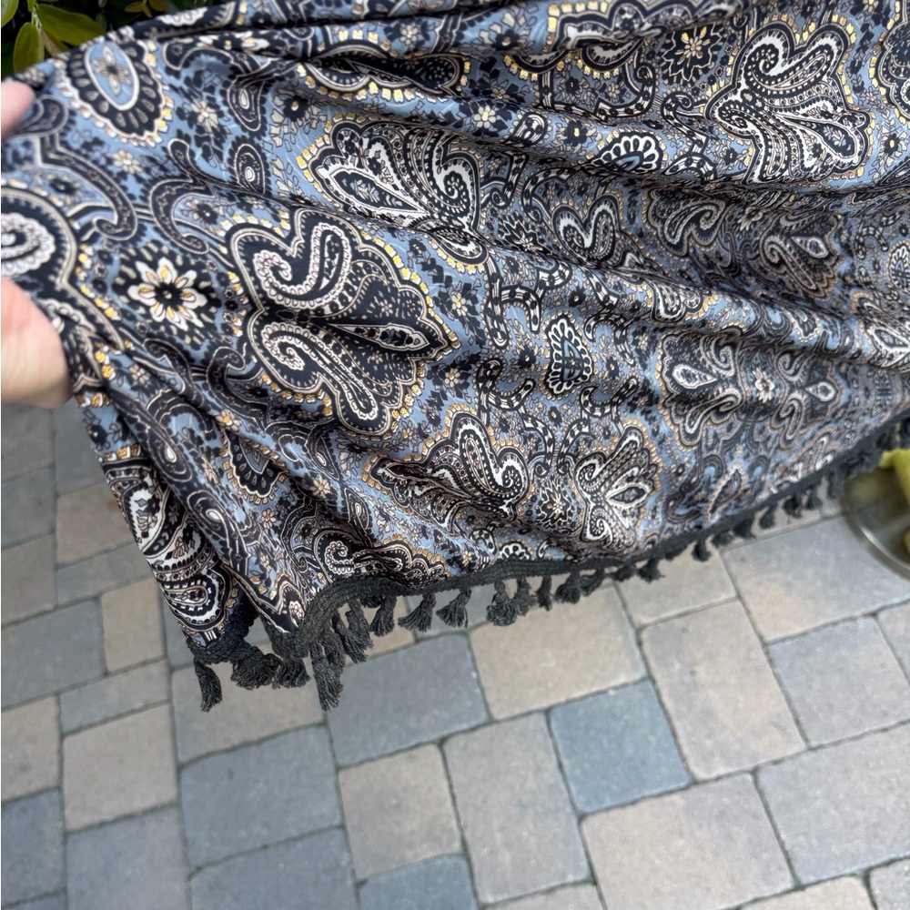 Karma Highway Paisley V-Neck Kaftan Dress - Picture 4 of 4